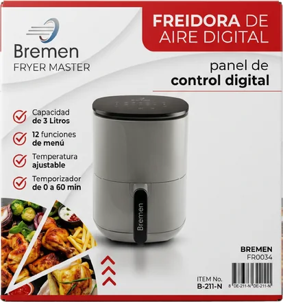 Freidora de aire digital BREMEN